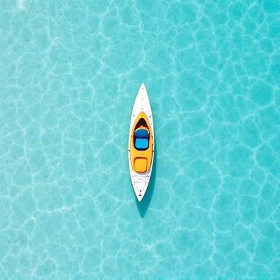 Glass-bottom kayaking over crystal clear Exuma waters
